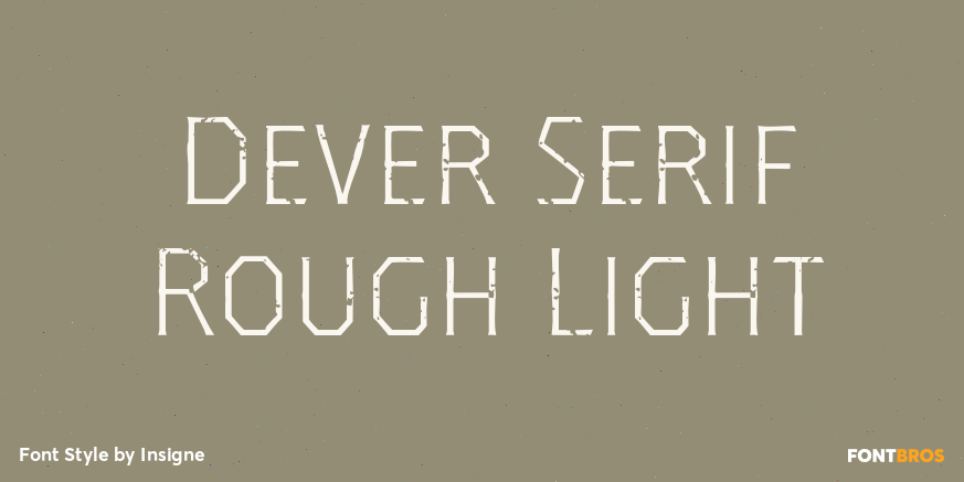 Dever Serif Rough Light Poster