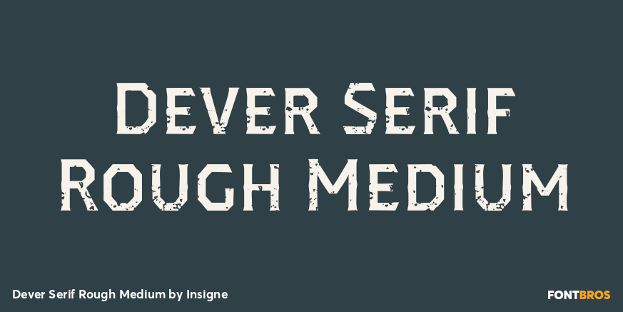 Dever Serif Rough Medium Font Poster #1