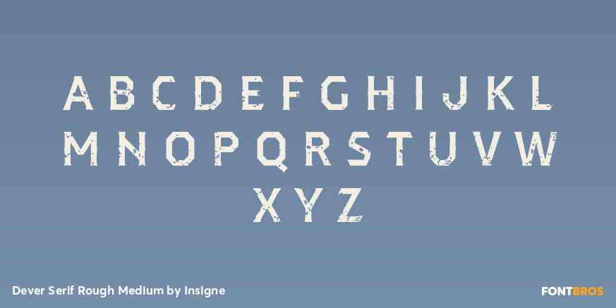 Dever Serif Rough Medium Font Poster #3
