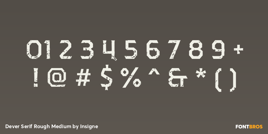 Dever Serif Rough Medium Font Poster #4