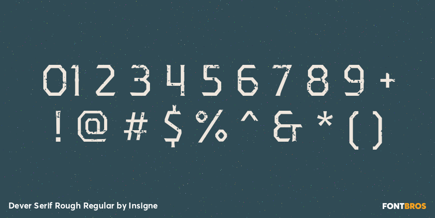 Dever Serif Rough Regular Font Poster #1