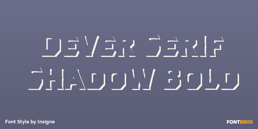 Dever Serif Shadow Bold Poster