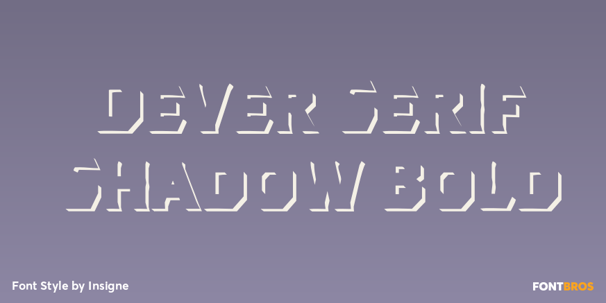 Dever Serif Shadow Bold Poster