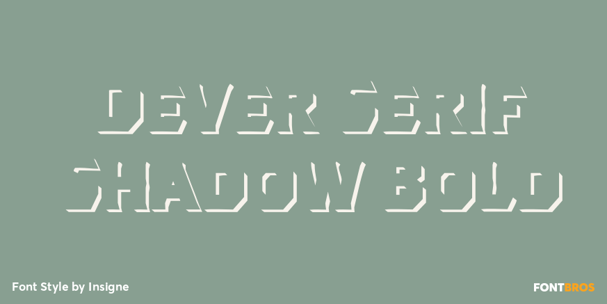 Dever Serif Shadow Bold Poster