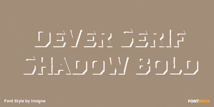 Dever Serif Shadow Bold Poster