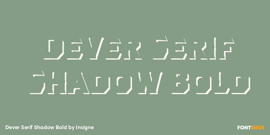 Dever Serif Shadow Bold Poster