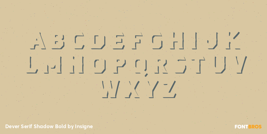 Dever Serif Shadow Bold Font Poster #2