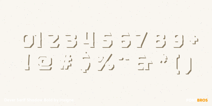 Dever Serif Shadow Bold Font Poster #4