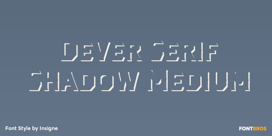 Dever Serif Shadow Medium Poster