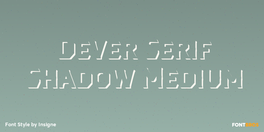 Dever Serif Shadow Medium Poster