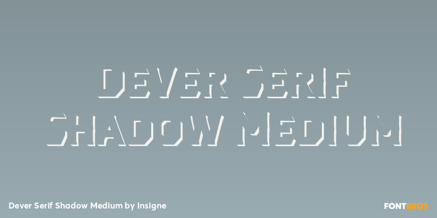 Dever Serif Shadow Medium Poster