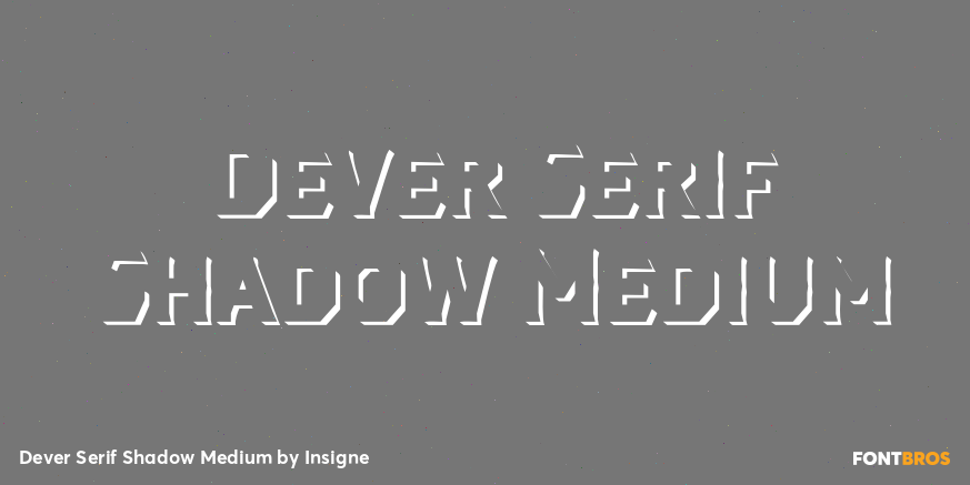 Dever Serif Shadow Medium Poster