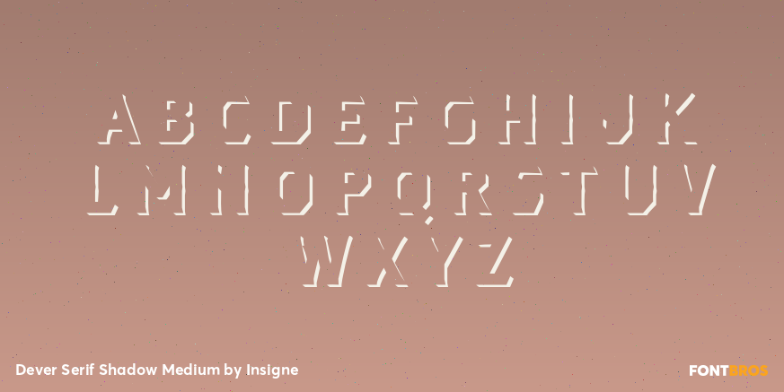 Dever Serif Shadow Medium Font Poster #2