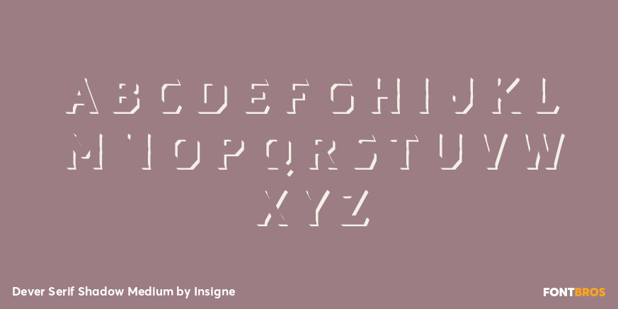 Dever Serif Shadow Medium Font Poster #3