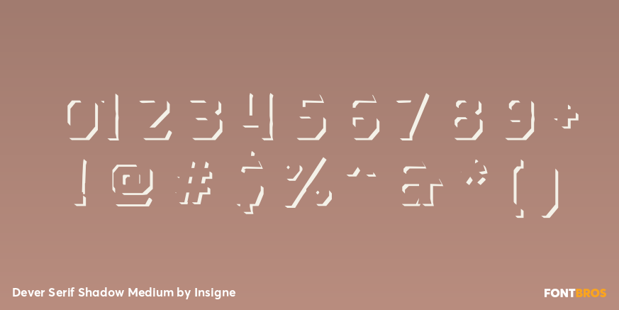 Dever Serif Shadow Medium Font Poster #4
