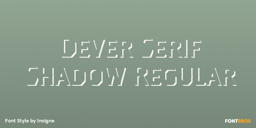 Dever Serif Shadow Regular Poster