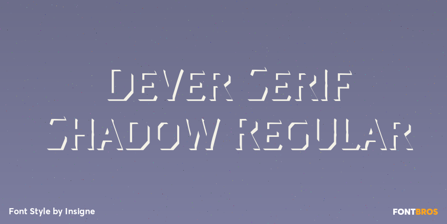Dever Serif Shadow Regular Poster