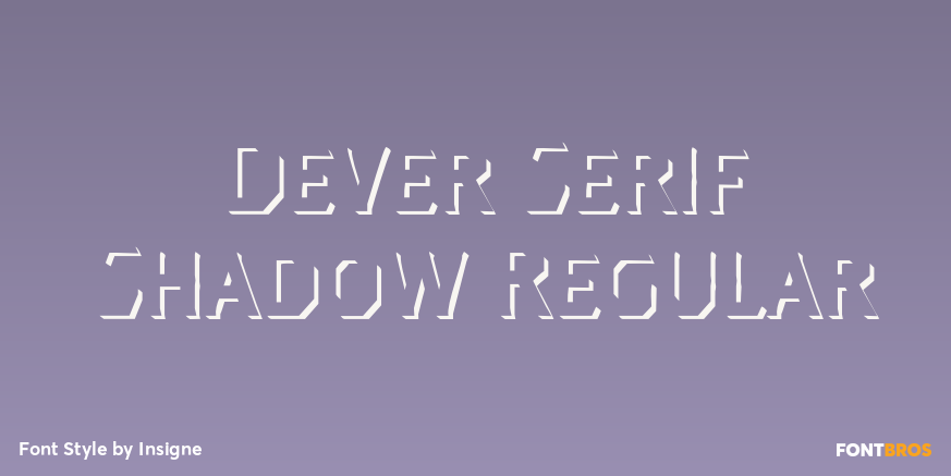 Dever Serif Shadow Regular Poster