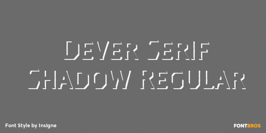 Dever Serif Shadow Regular Poster