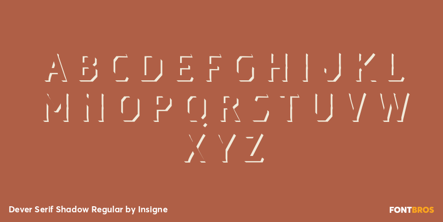 Dever Serif Shadow Regular Font Poster #2
