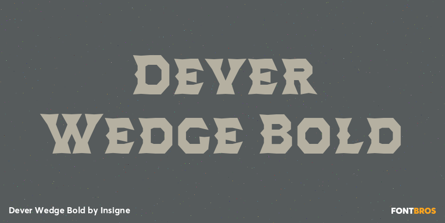 Dever Wedge Bold Font Poster #1