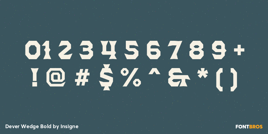 Dever Wedge Bold Font Poster #4