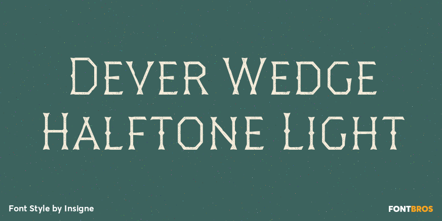 Dever Wedge Halftone Light Poster