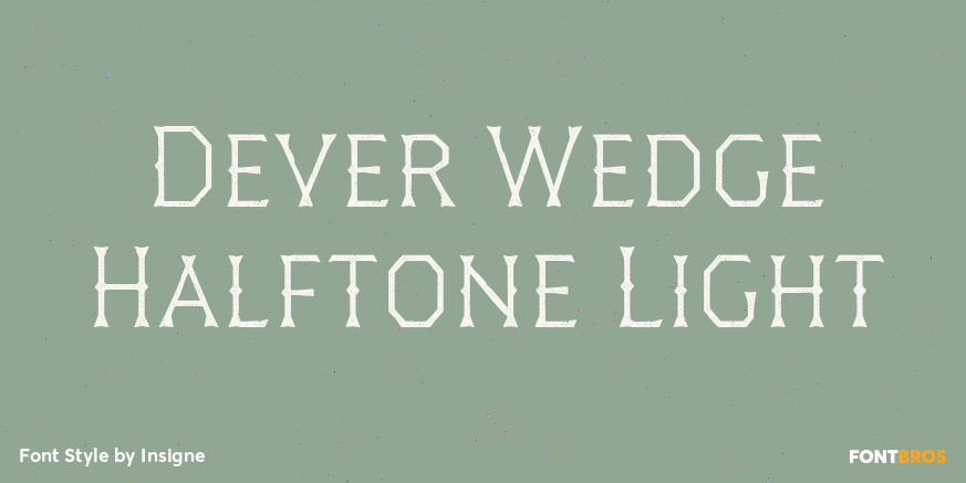 Dever Wedge Halftone Light Poster