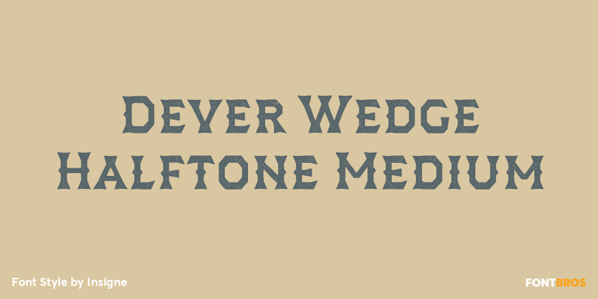 Dever Wedge Halftone Medium Poster