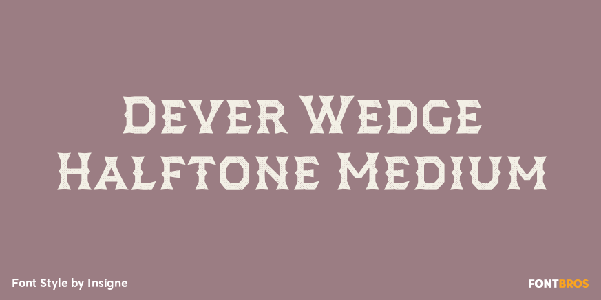 Dever Wedge Halftone Medium Poster