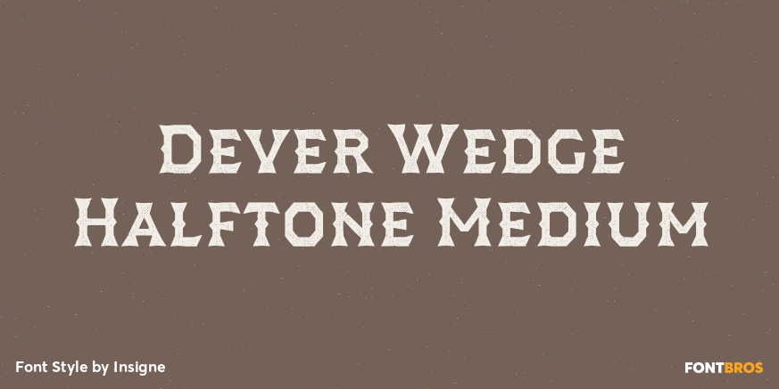 Dever Wedge Halftone Medium Poster