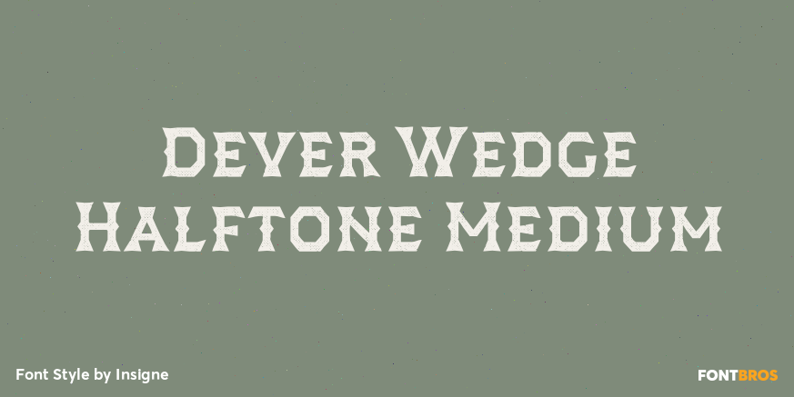 Dever Wedge Halftone Medium Poster