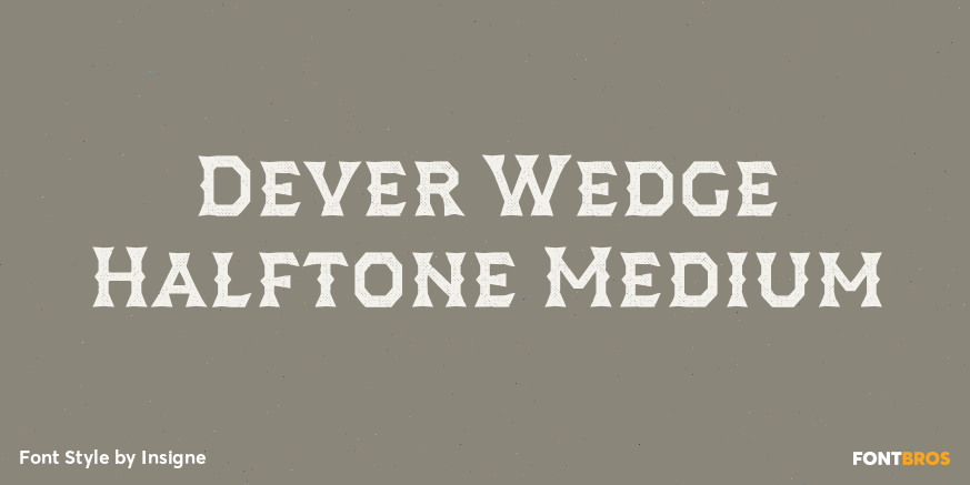 Dever Wedge Halftone Medium Poster