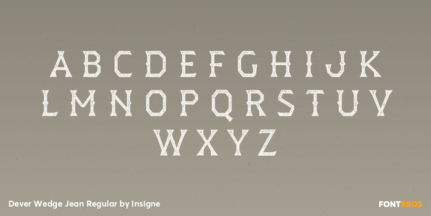Dever Wedge Jean Regular Font Poster #2