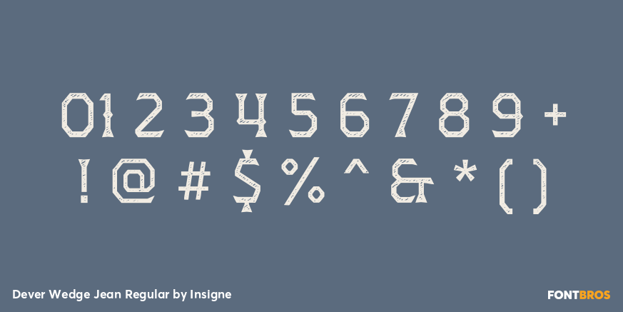 Dever Wedge Jean Regular Font Poster #4