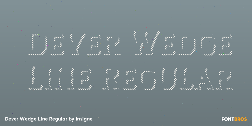 Dever Wedge Line Regular Font Poster #1