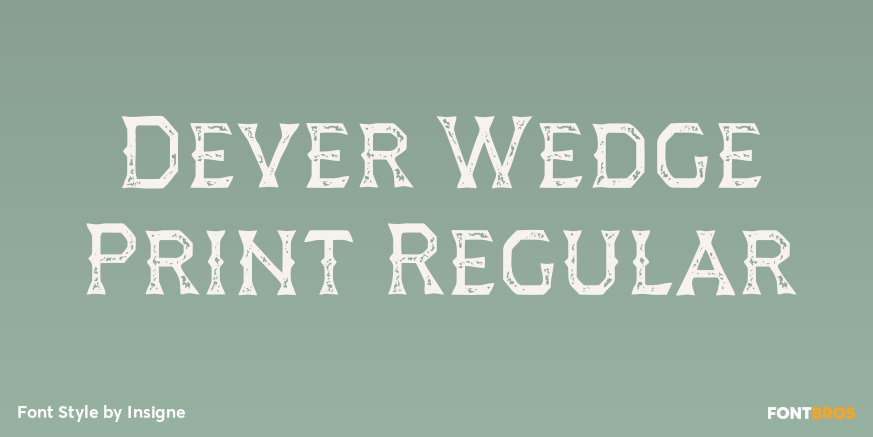 Dever Wedge Print Regular Poster