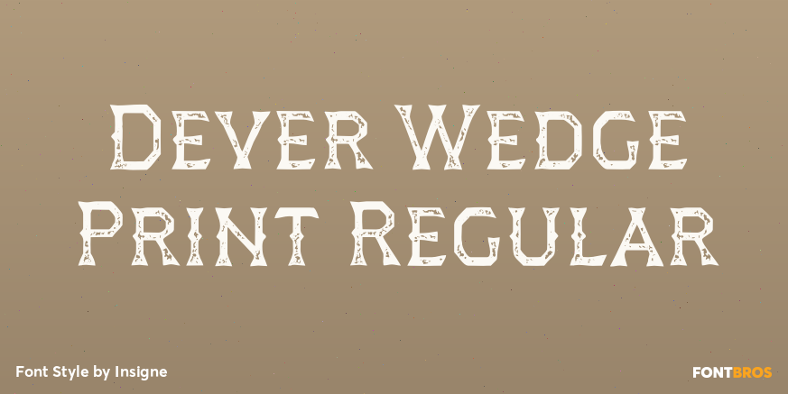 Dever Wedge Print Regular Poster