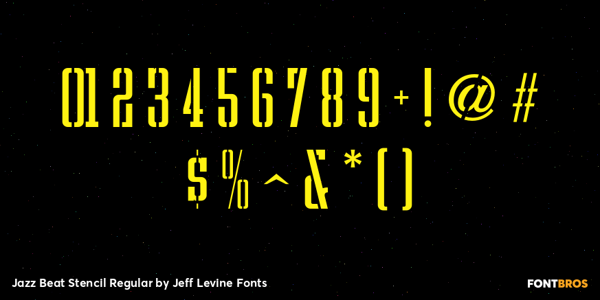 Jazz Beat Stencil Regular Font Poster #4