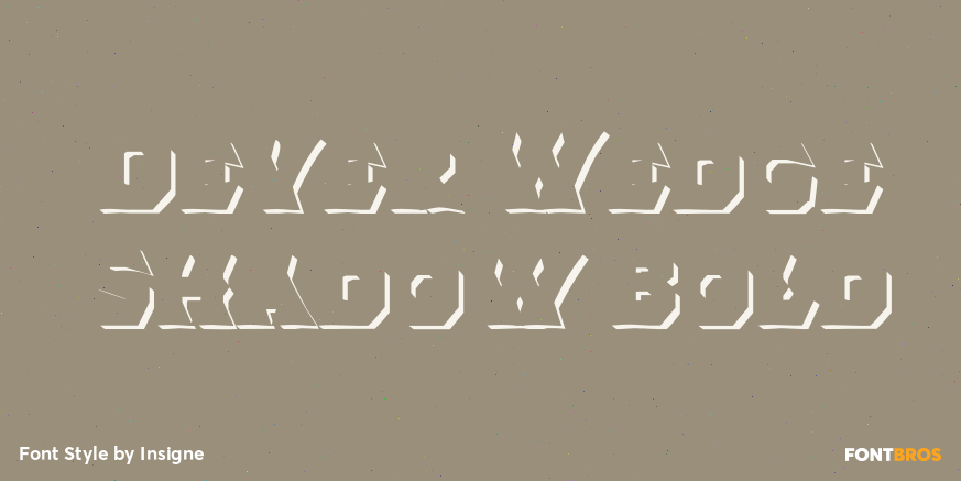 Dever Wedge Shadow Bold Font Poster #1