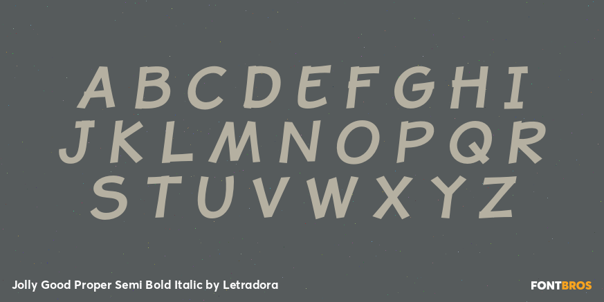 Jolly Good Proper Semi Bold Italic Font Poster #1