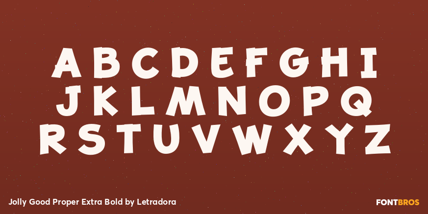 Jolly Good Proper Extra Bold Font Poster #2