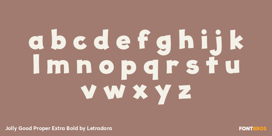 Jolly Good Proper Extra Bold Font Poster #3