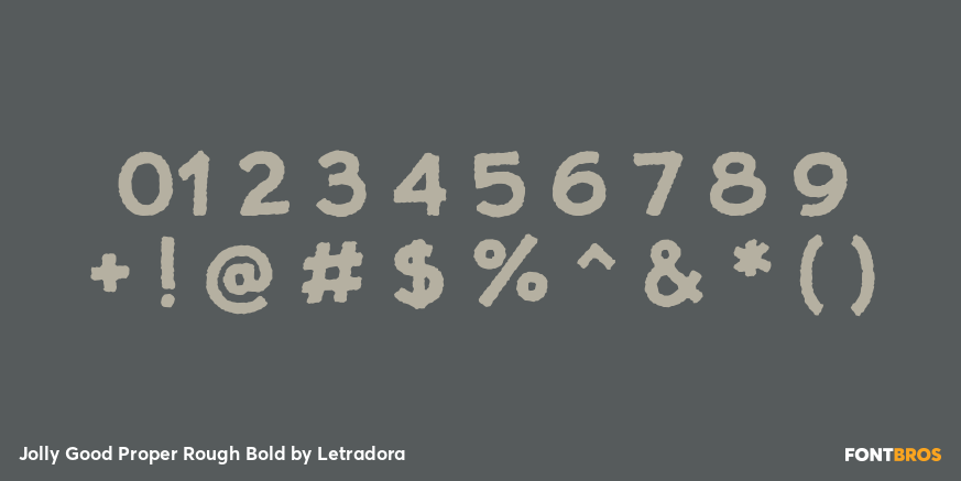 Jolly Good Proper Rough Bold Font Poster #1