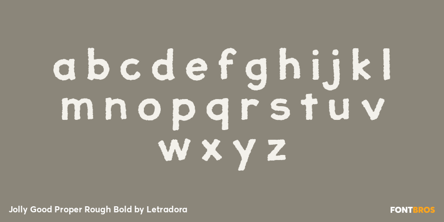 Jolly Good Proper Rough Bold Font Poster #1