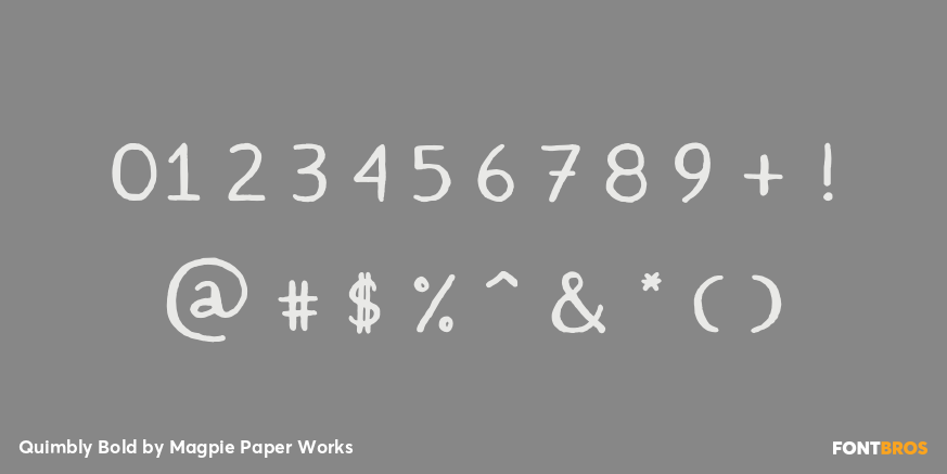 Quimbly Bold Font Poster #4
