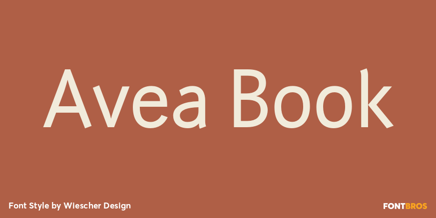 Avea Book Font Poster #1