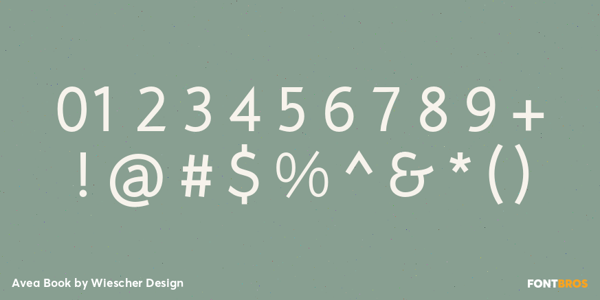 Avea Book Font Poster #1