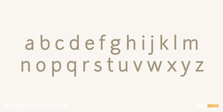 Avea Book Font Poster #3
