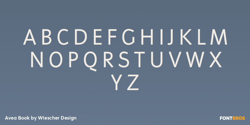 Avea Book Font Poster #1